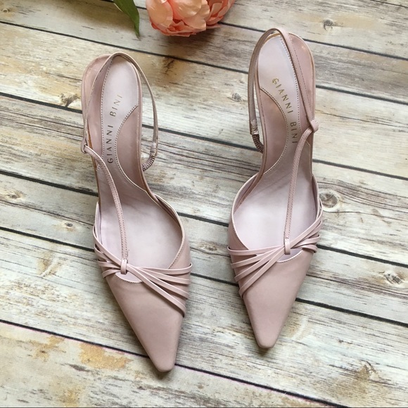 mauve kitten heel shoes